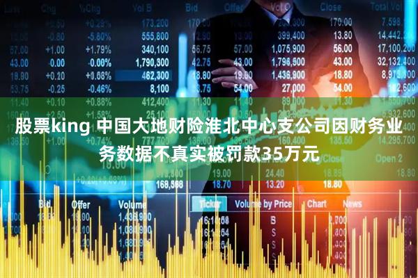 股票king 中国大地财险淮北中心支公司因财务业务数据不真实被罚款35万元