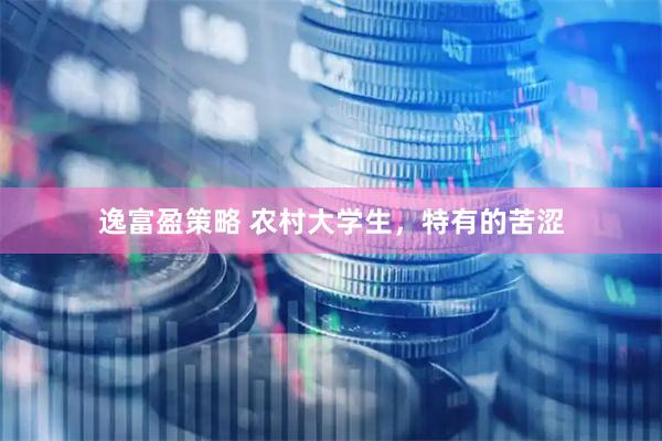 逸富盈策略 农村大学生，特有的苦涩