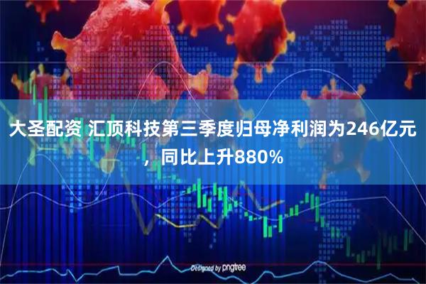 大圣配资 汇顶科技第三季度归母净利润为246亿元，同比上升880%